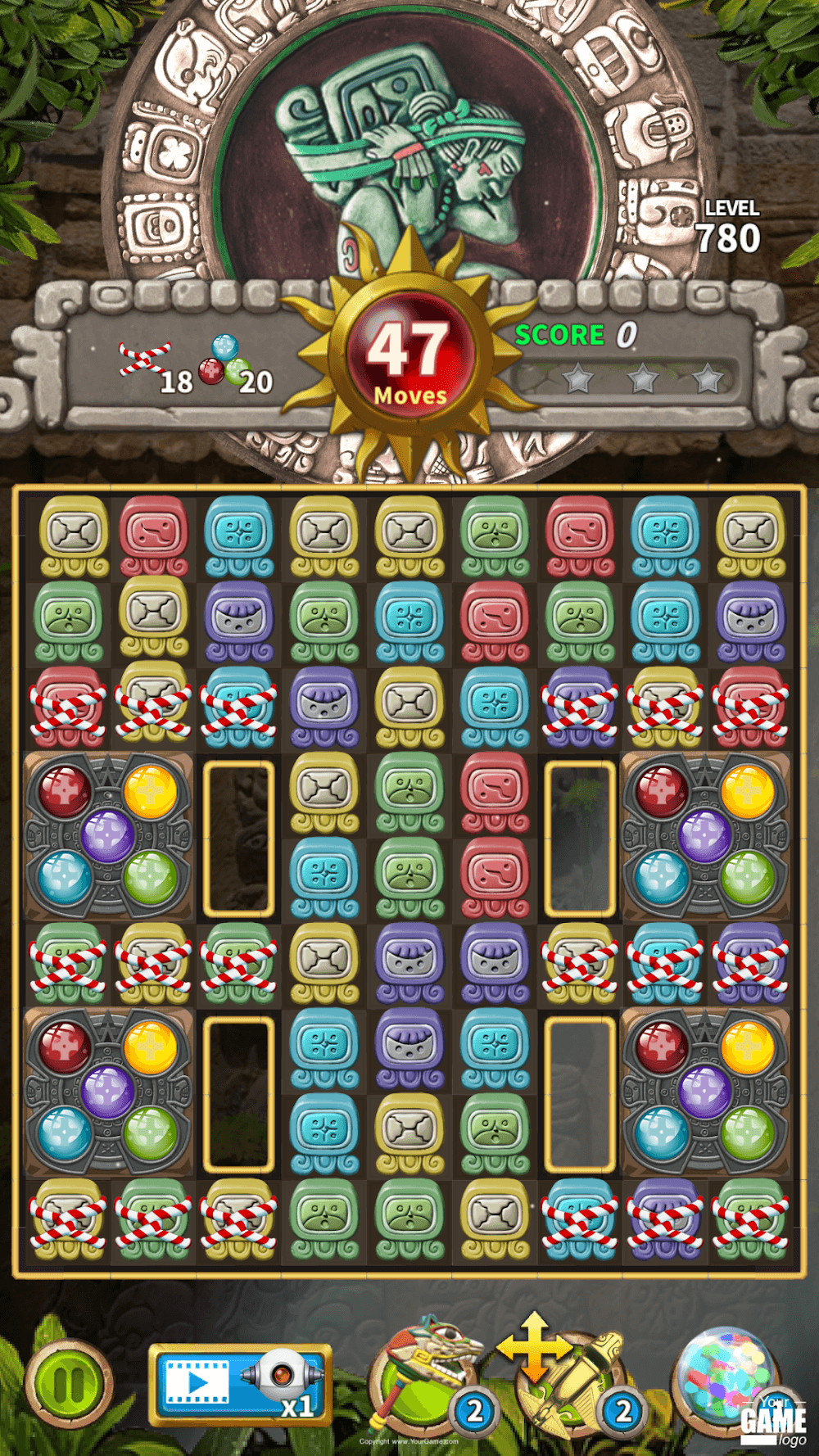 Glyph of Maya screenshot showing a powerful combo.