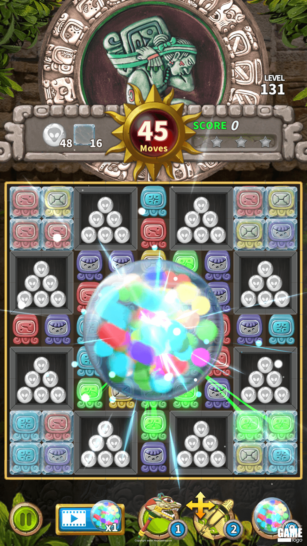Glyph of Maya screenshot highlighting the collection mechanic.