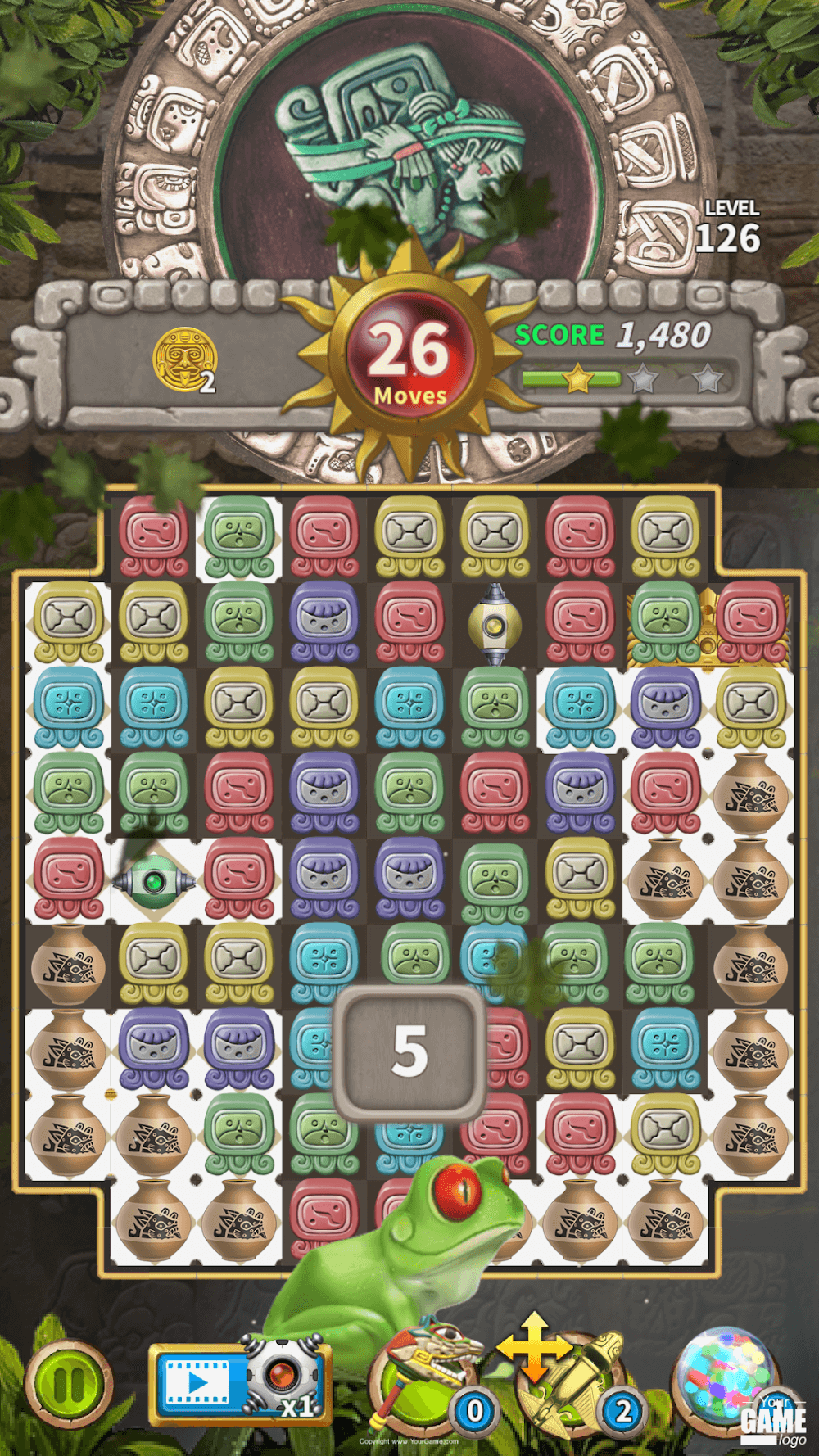 Glyph of Maya screenshot illustrating a challenging level.