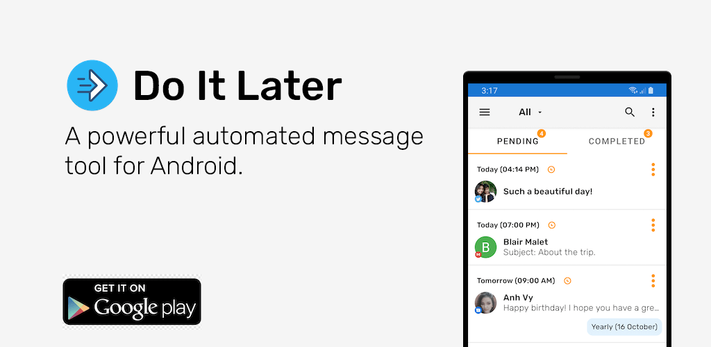 Auto Text (Do It Later) screenshot 1