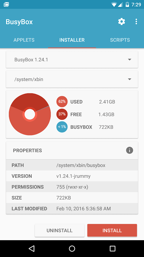 BusyBox for Android screenshot 2