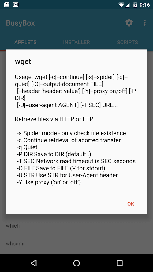 BusyBox for Android screenshot 5