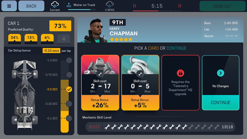 Motorsport Manager Mobile 3 gameplay screenshot 5