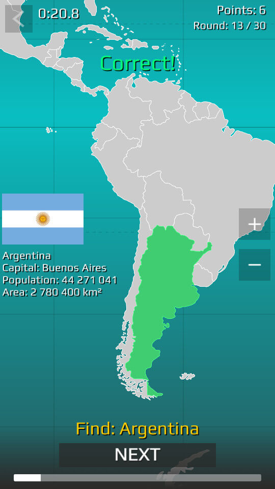 World Map Quiz screenshot 2