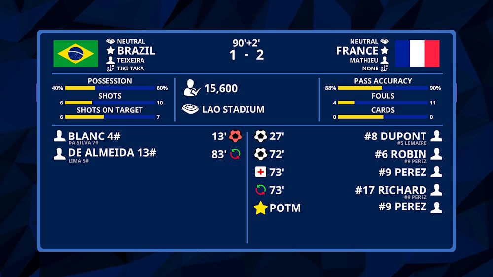 International Football Simulator screenshot 6