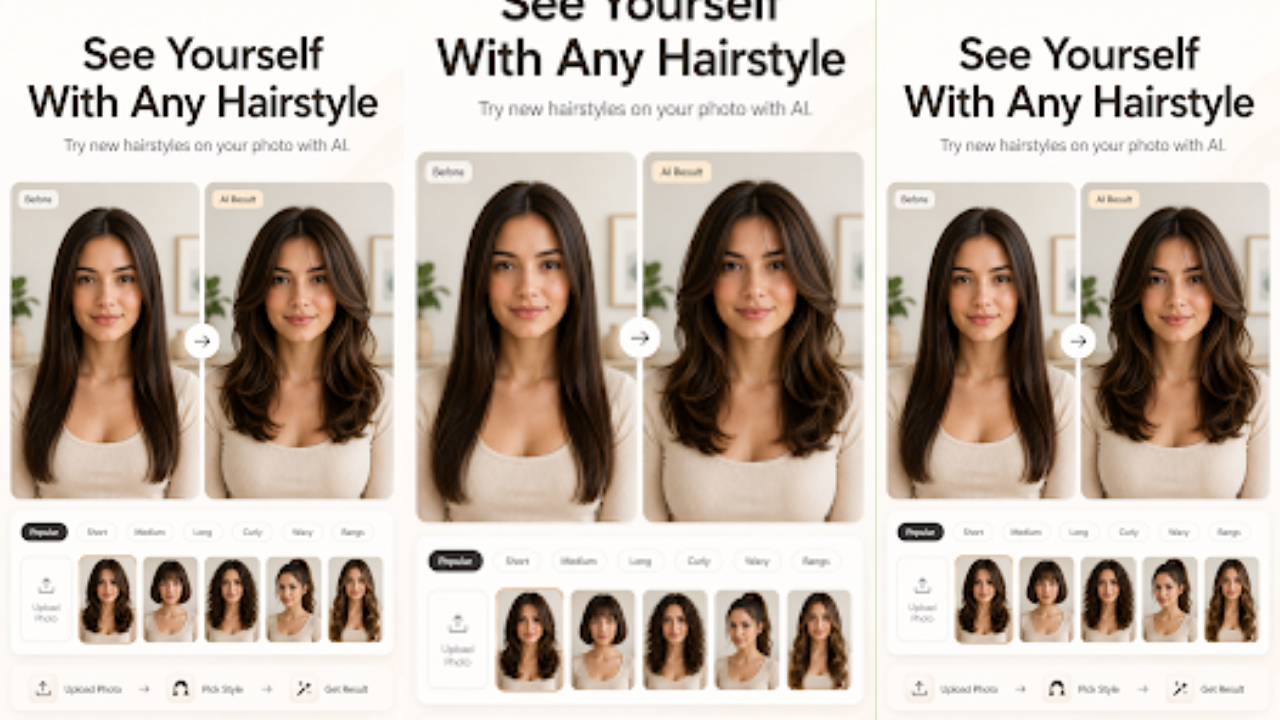 Ai Hairstyle Try On : HairSee - Preview 1