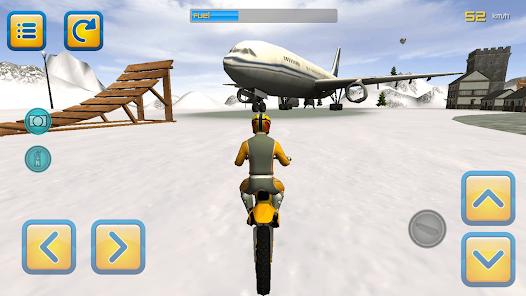 Winter Motorbike Riding 3D screenshot 2