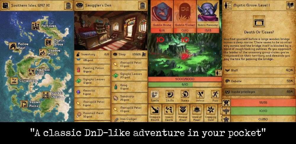 Grim Tides - Old School RPG screenshot 1