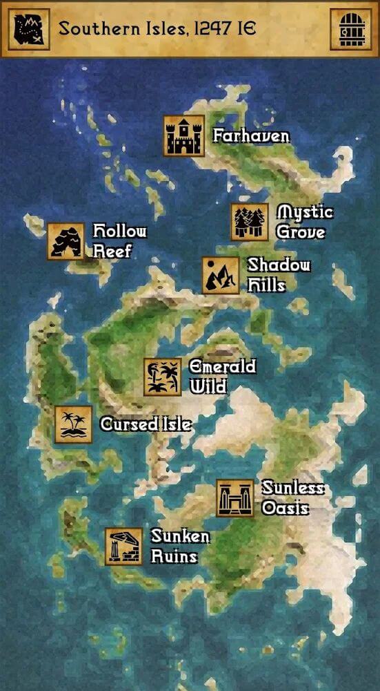 Grim Tides - Old School RPG screenshot 3