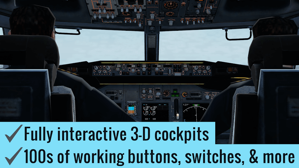 X-Plane Flight Simulator airport terminal view
