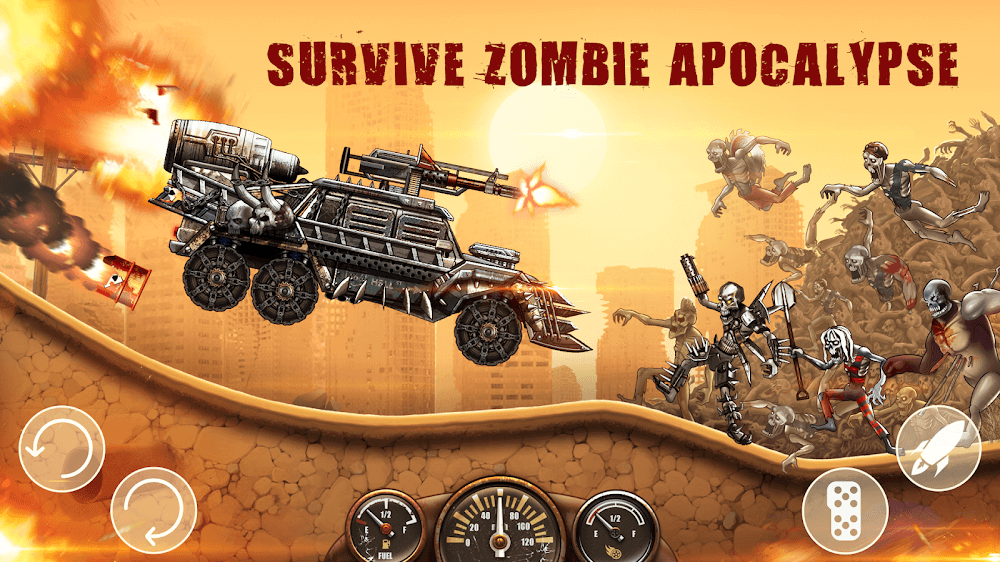 Zombie Hill Racing: Earn Climb screenshot 3