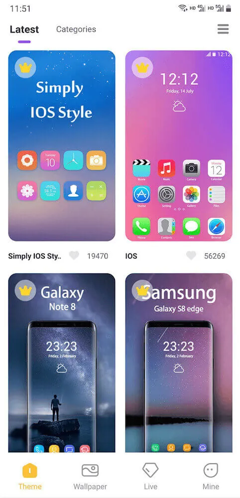 AiOS Launcher settings and personalization options