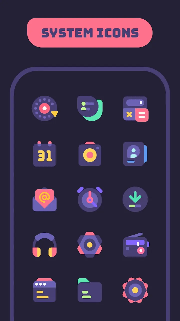 Mello Night Icon Pack screenshot 3