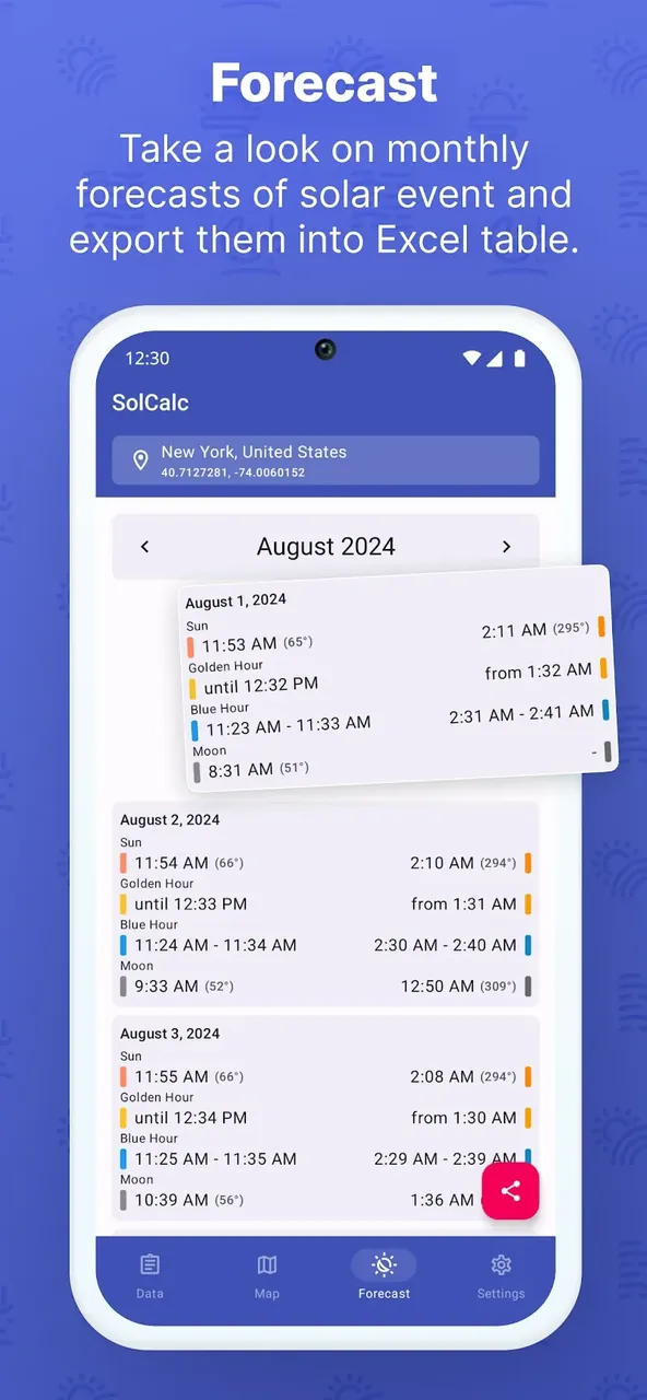 SolCalc - Solar Calculator screenshot 5