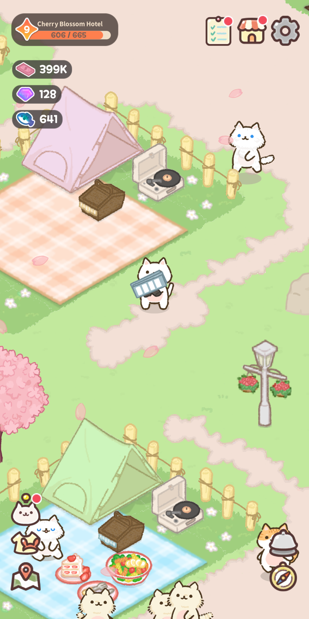 Cozy Cat Hotel: Idle Tycoon screenshot 1