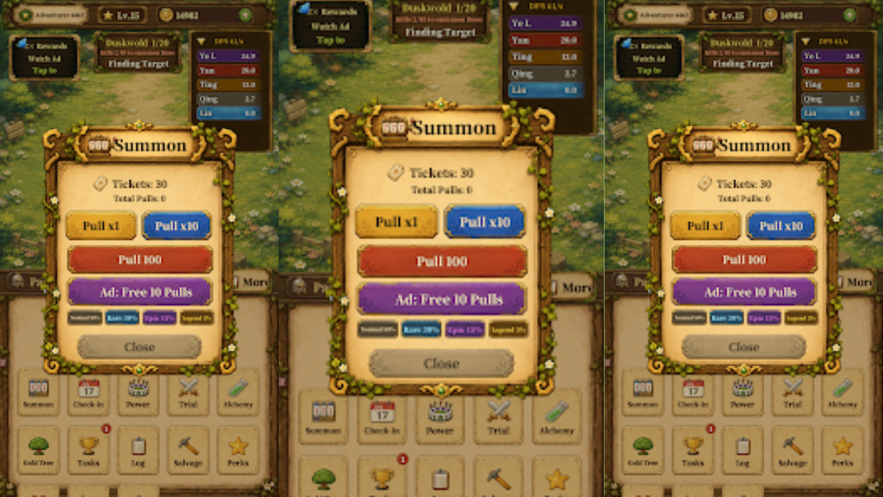 Elemental Summoner: Idle RPG gameplay preview 1