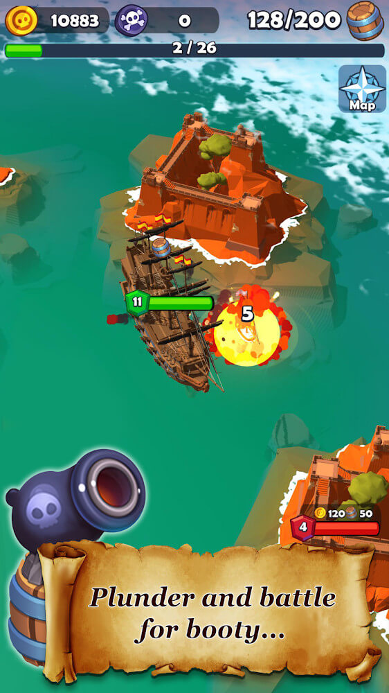 Pirate Raid - Caribbean Battle screenshot 5