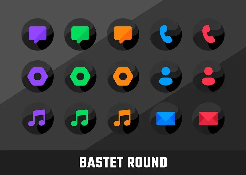 Bastet - Icon Pack (Round) screenshot 6