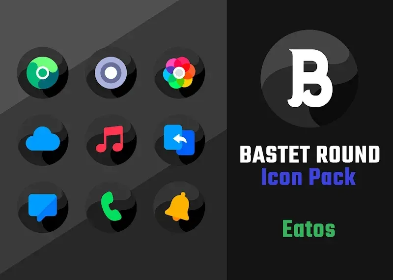 Bastet - Icon Pack (Round) screenshot 2
