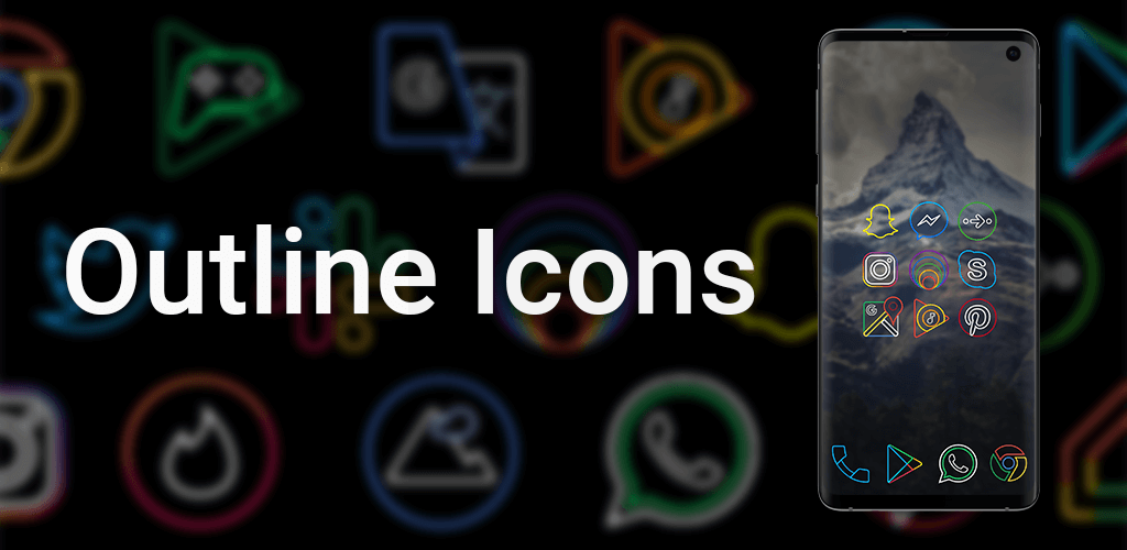 Outline Icons - Icon Pack screenshot 1