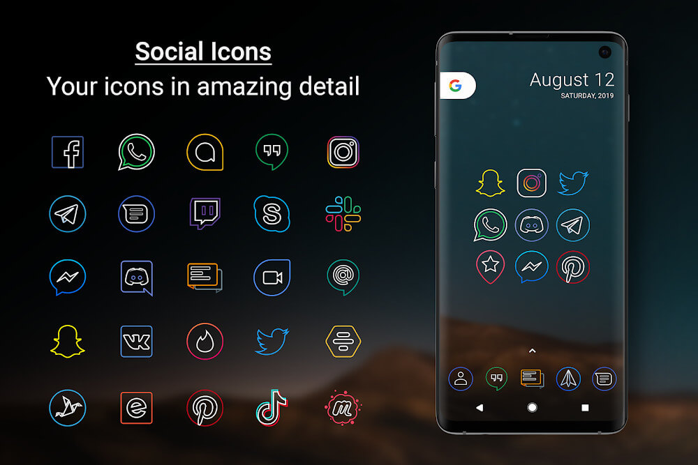 Outline Icons - Icon Pack screenshot 5