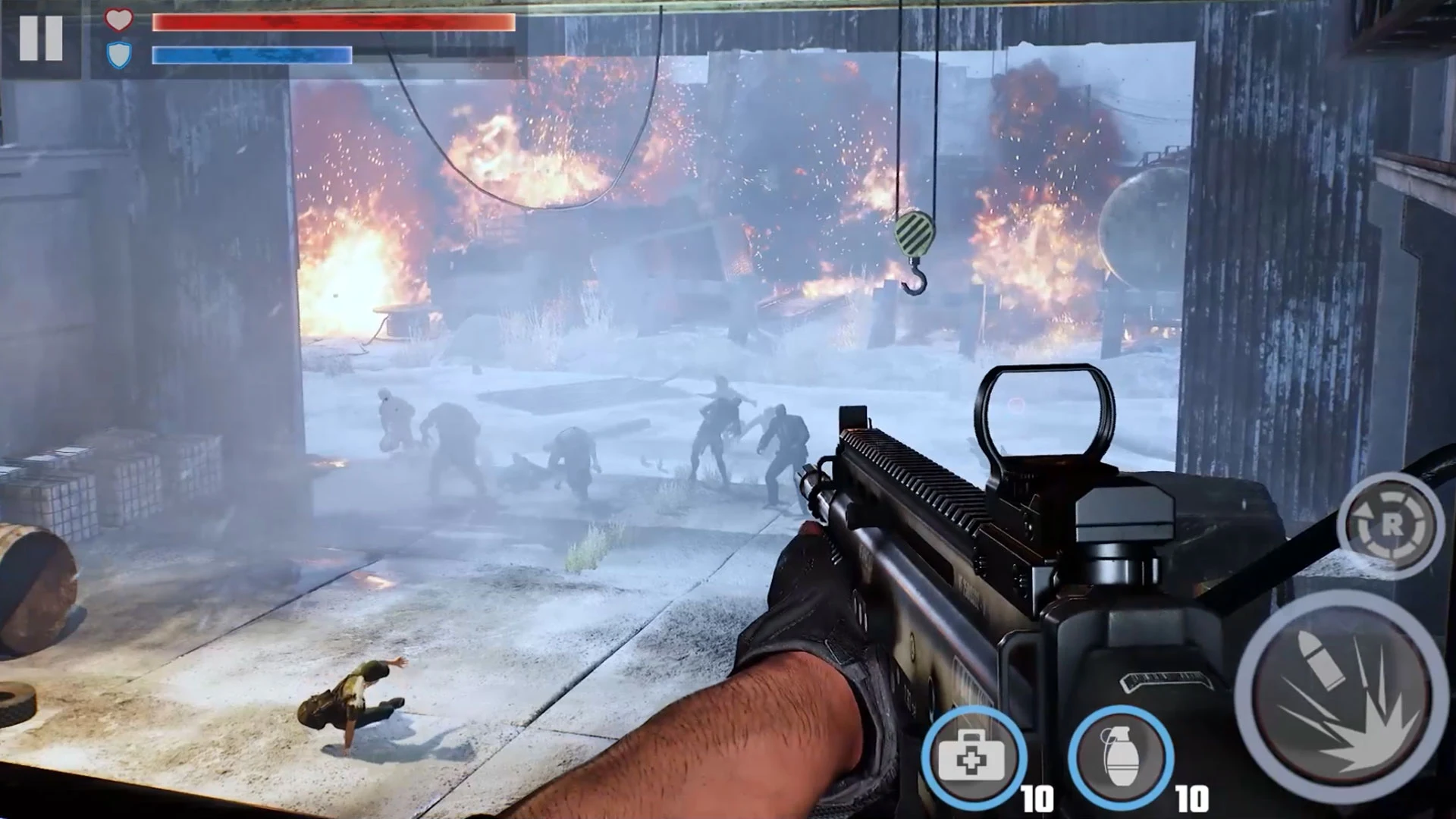 Fire Apocalypse: Zombie Games screenshot 5
