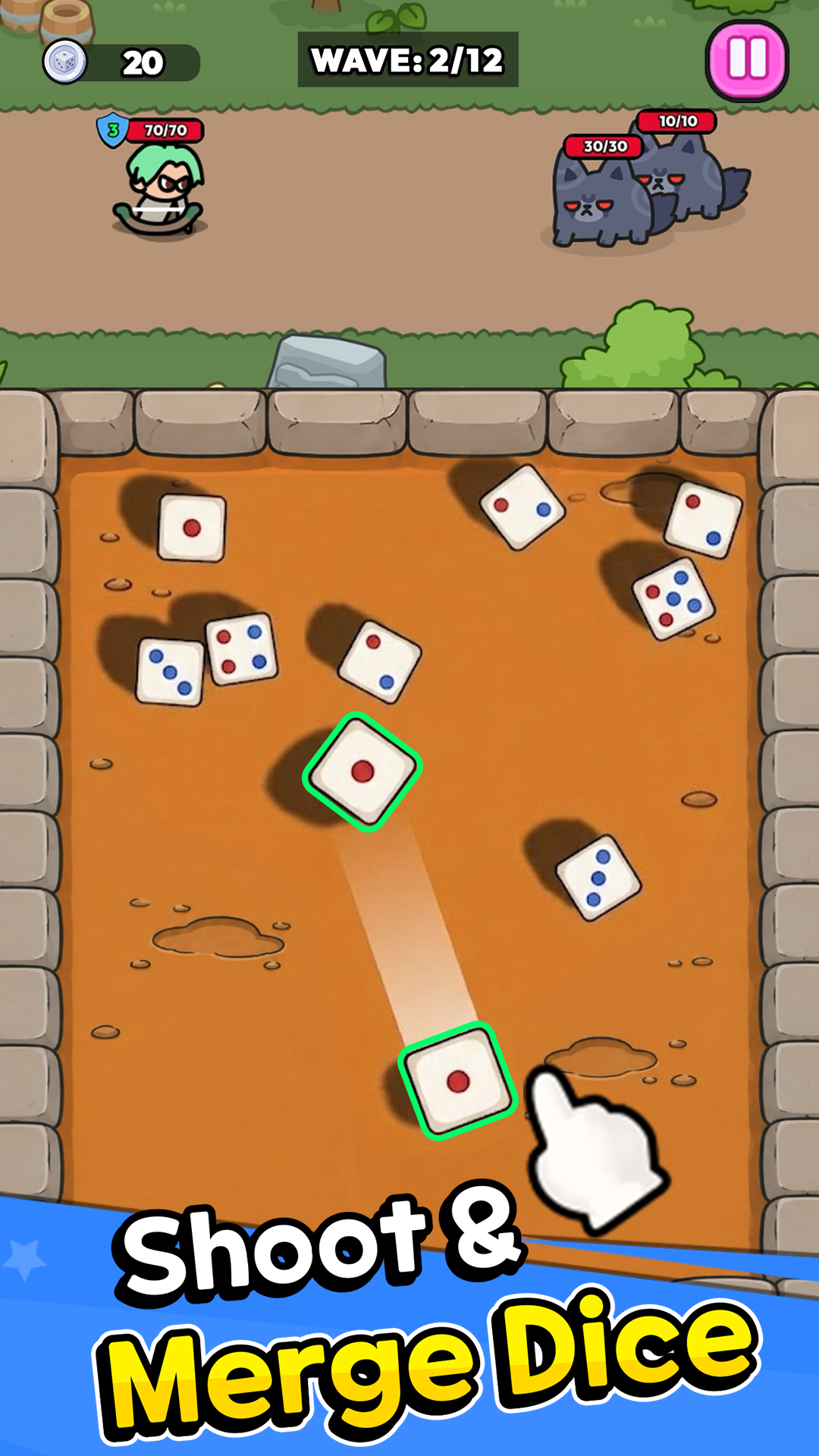 Dice Heroes : Merge screenshot 1