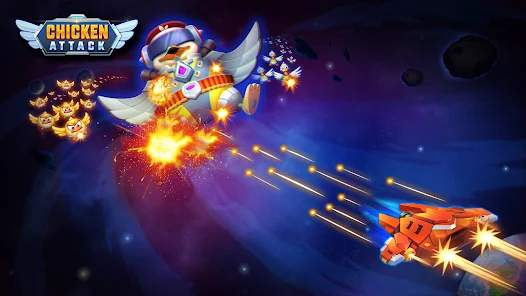 Chicken Attack: Galaxy Shooter screenshot 1