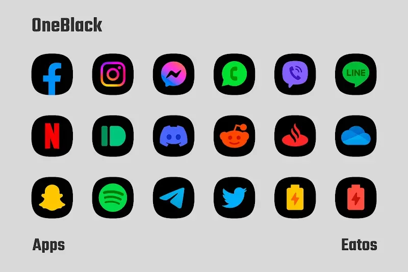 OneBlack - Icon Pack screenshot 4