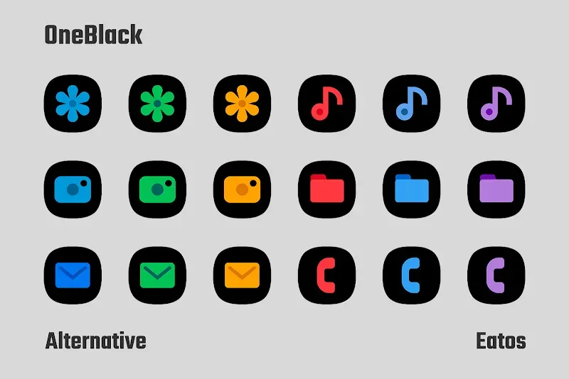 OneBlack - Icon Pack screenshot 5