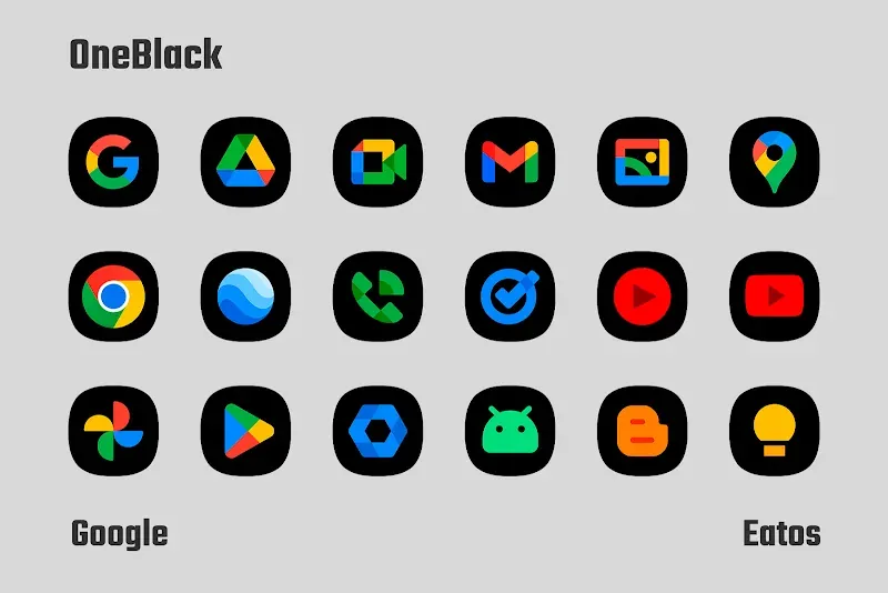 OneBlack - Icon Pack screenshot 3