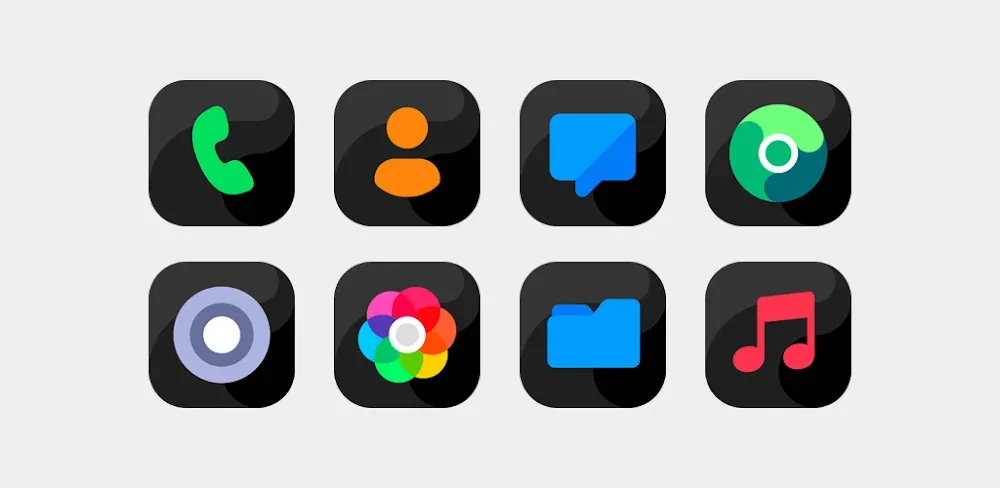 Bastis Black - Icon Pack screenshot 1