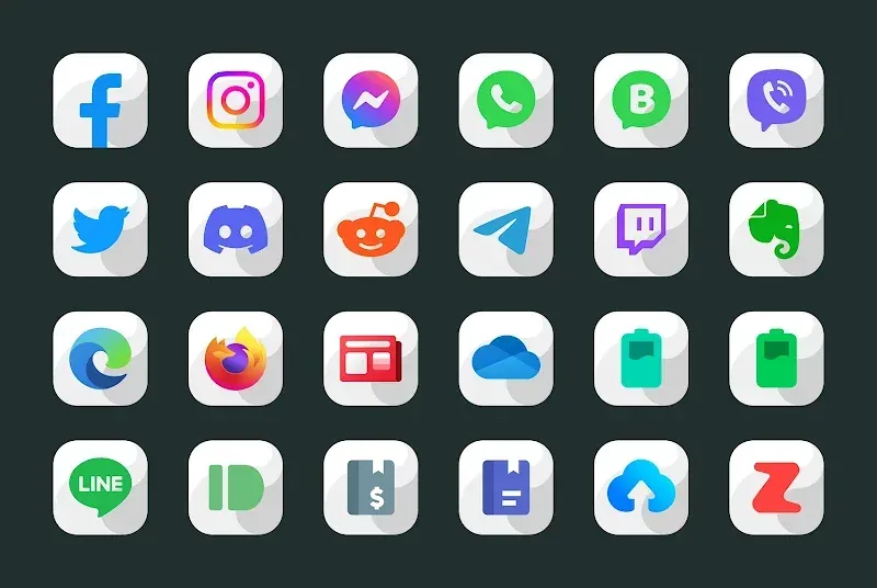 Maahes White - Icon Pack screenshot 5