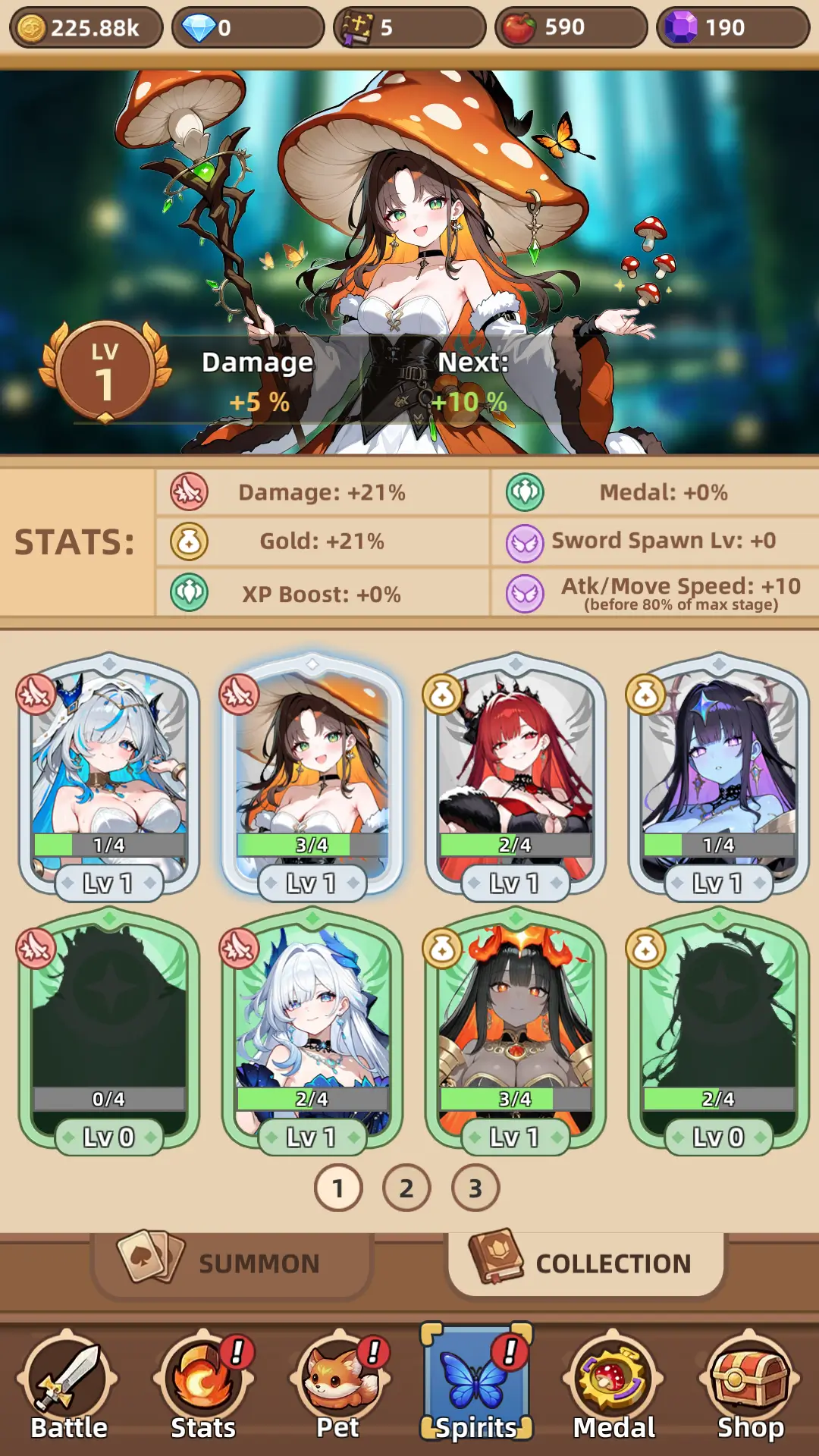 Mushroom Saga: Idle Sword RPG screenshot 3