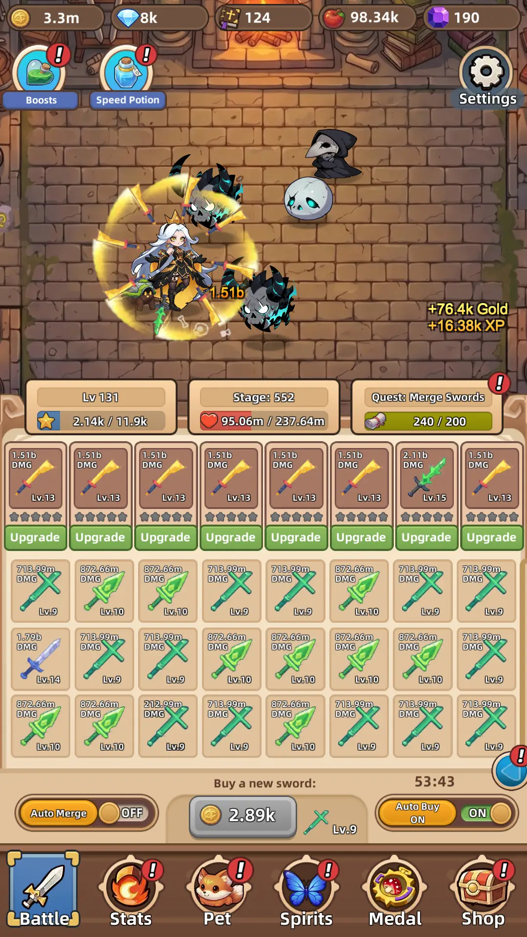 Mushroom Saga: Idle Sword RPG screenshot 4