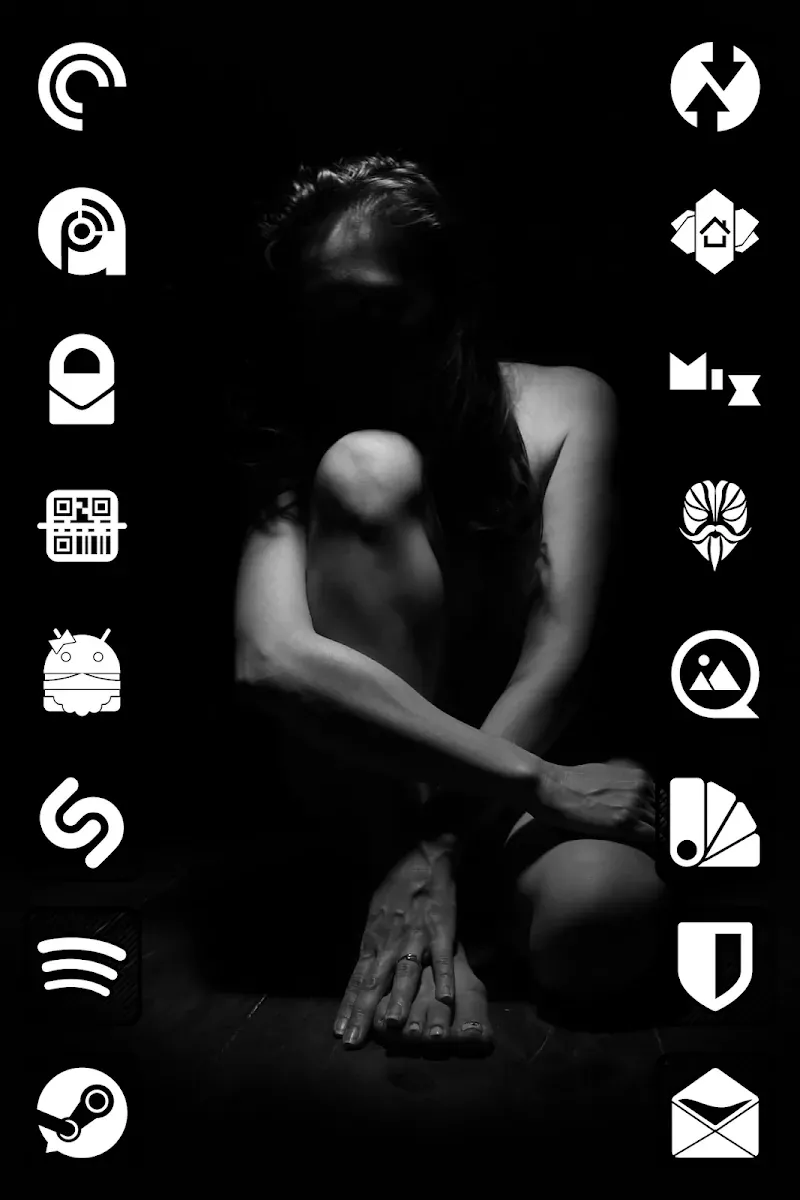 Raya Black Icon Pack screenshot 5