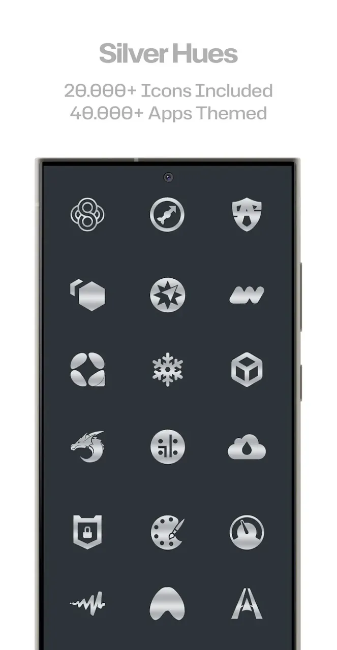 Silver Steel Icon Pack screenshot 3