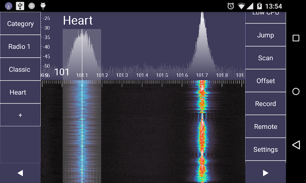 SDR Touch - Live Radio via USB (Screenshot 1)