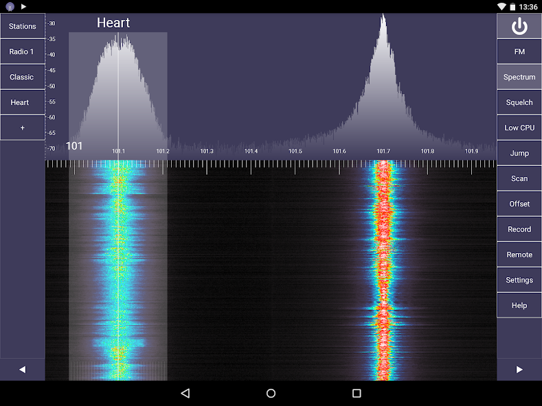 SDR Touch - Live Radio via USB (Screenshot 2)
