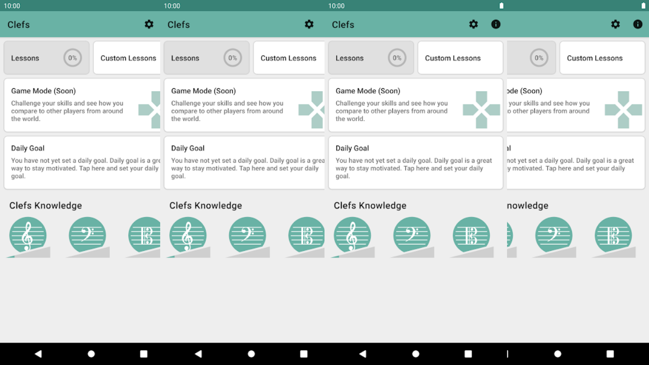 Clefs: Music Reading Trainer screenshot 1