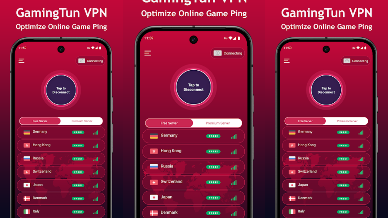 GamingTun VPN: Optimize Ping screenshot 1