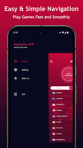 GamingTun VPN: Optimize Ping screenshot 2
