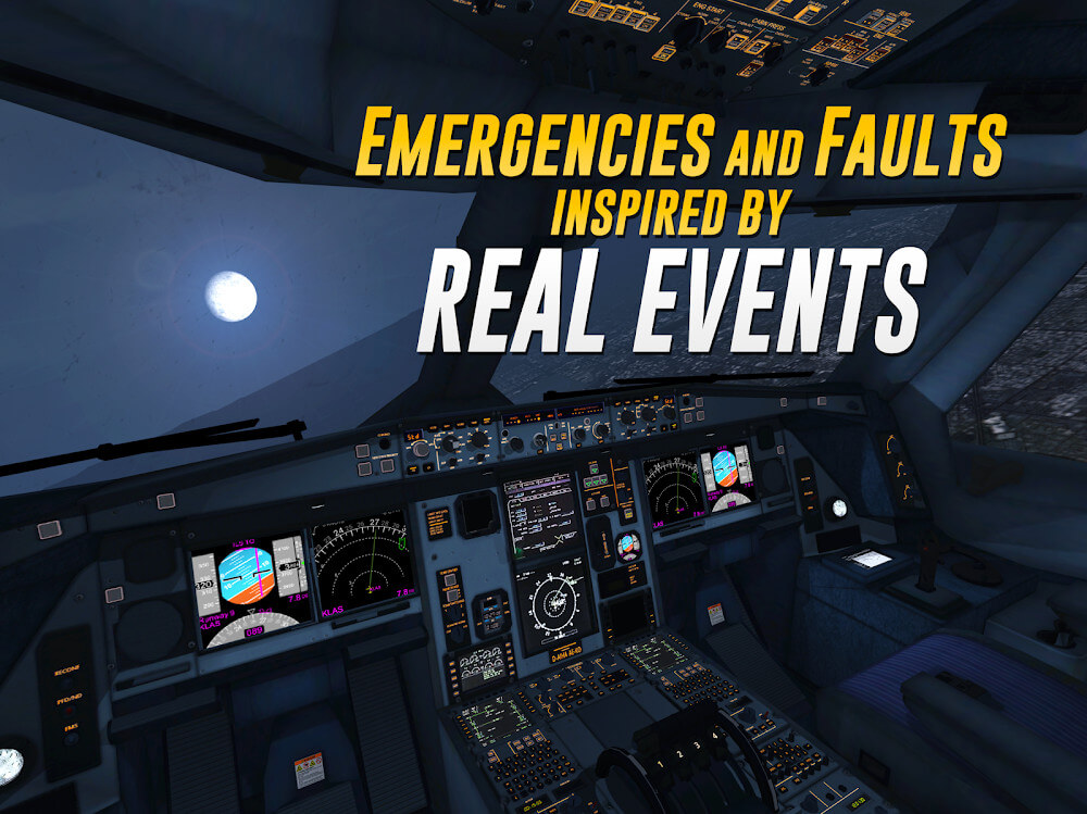 Screenshot: Post-landing view displaying performance metrics.