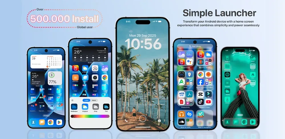 Simple Launcher - Home Screen preview image 1