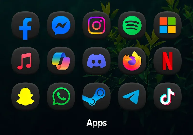 OneDark 3D - Icon Pack screenshot 5