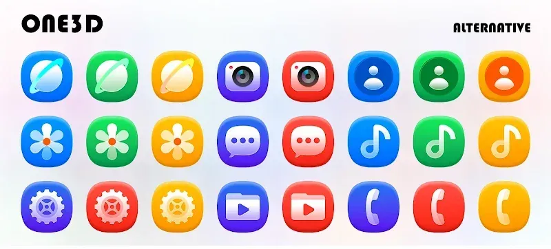 One3D - Icon Pack screenshot 4