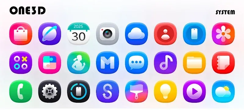 One3D - Icon Pack screenshot 2
