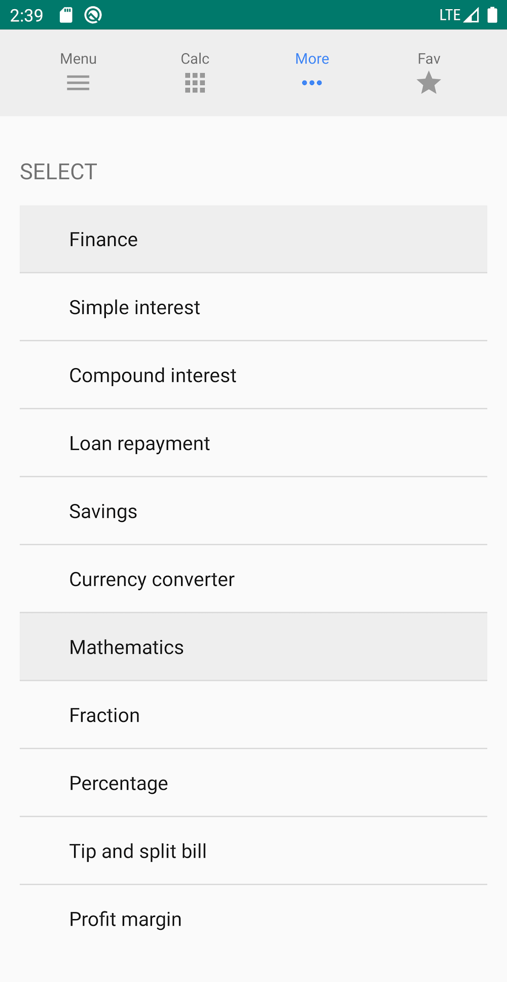 OneCalc+ screenshot 4