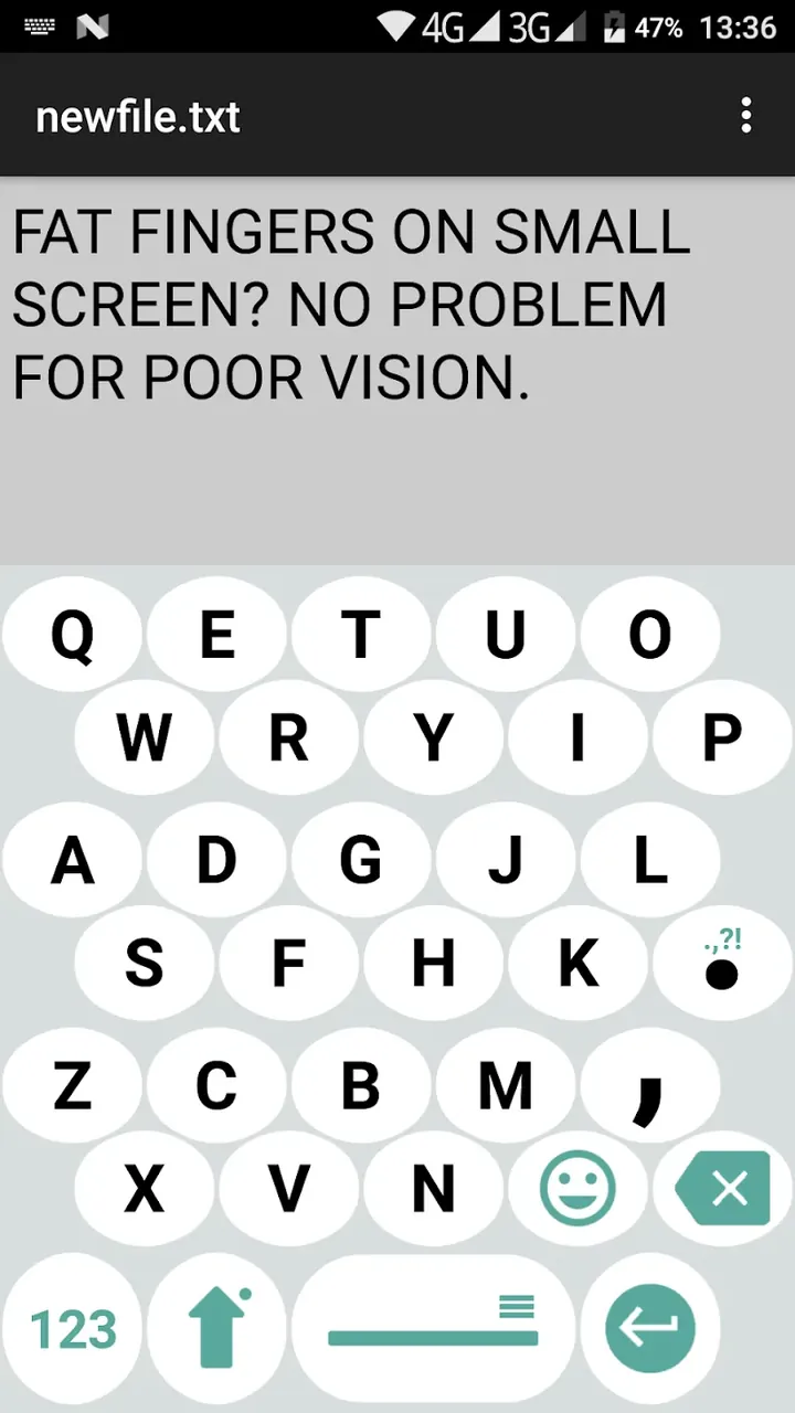 1C Big Keyboard screenshot 2