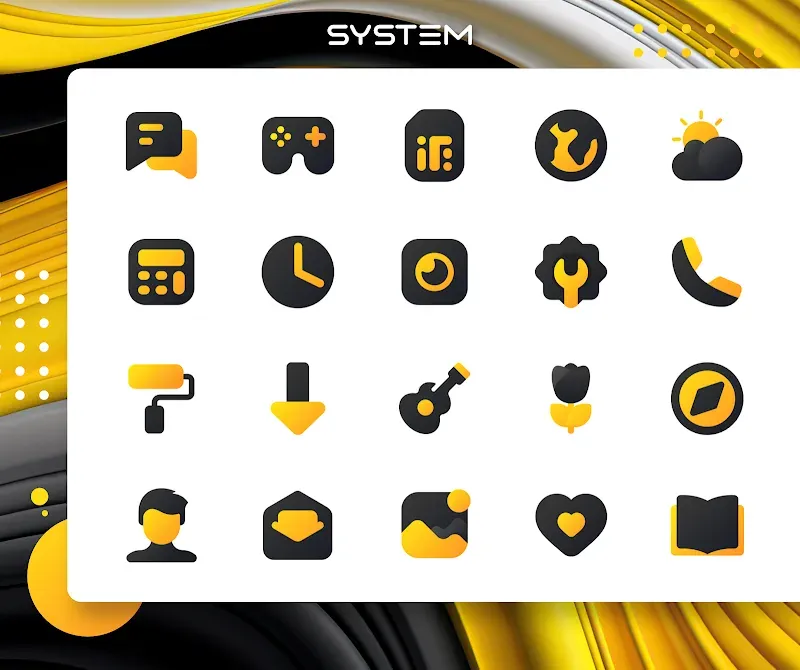 Yellow IconPack: LuXYellow screenshot 4